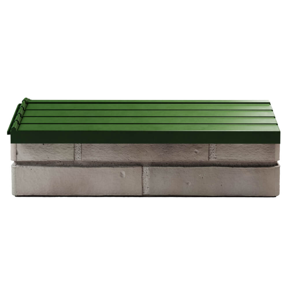 Парапет Zking Бона ХайТек Зеленый с посадкой на 1 кирпич (200/225/255мм) в Белгороде фото