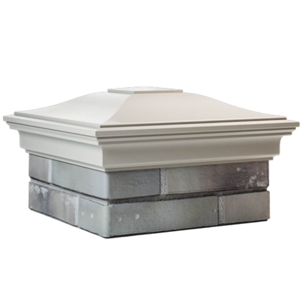 Колпак Zking Монблан Бежевый на столб 1.5х1.5 кирпича (385х385мм) в Белгороде фото