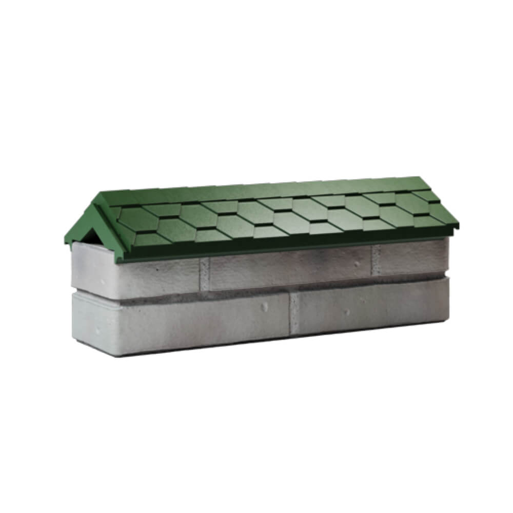 Парапет Zking Эверест Зеленый с посадкой на 0.5 кирпича (130мм) Белгород фото