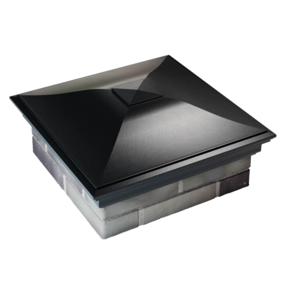 Колпак Zking Монблан Черный на столб 2х2 кирпича (515х515мм) Белгород фото