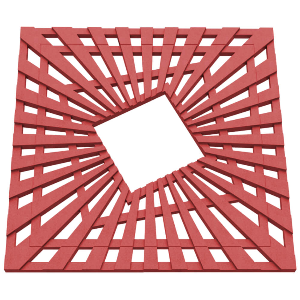 Приствольная решетка для дерева ZKING ATMOSPHERE 1.2х1.2м Красная в Белгороде фото