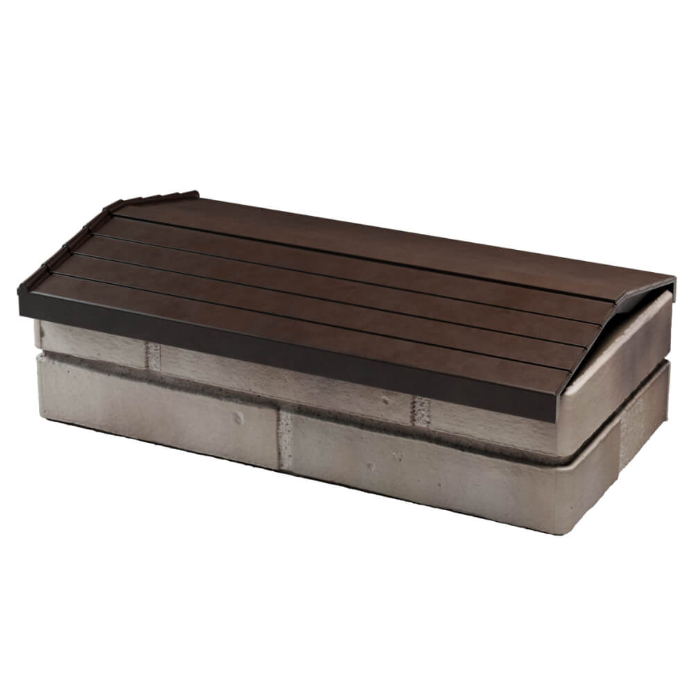 Парапет Zking Бона ХайТек Коричневый с посадкой на 1 кирпич (200/225/255мм) в Белгороде фото