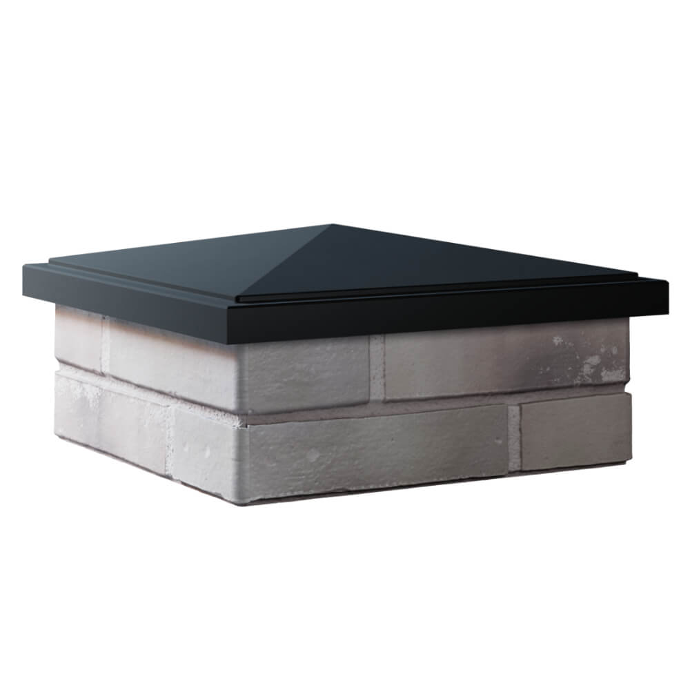 Колпак Zking БонаМоно Черный на столб 1.5х1.5 кирпича (385х385, 400х400мм) в Белгороде фото