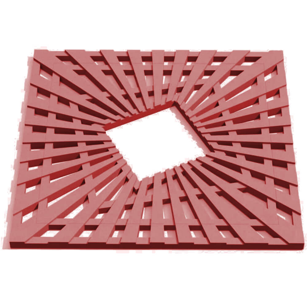 Приствольная решетка для дерева ZKING ATMOSPHERE 1.2х1.2м Красная Белгород фото