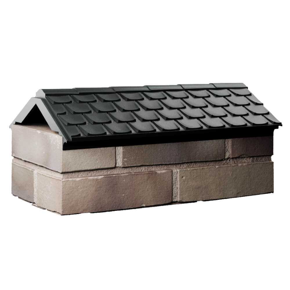 Парапет Zking Эльбрус Черный с посадкой на 1 кирпич (255мм) Белгород фото