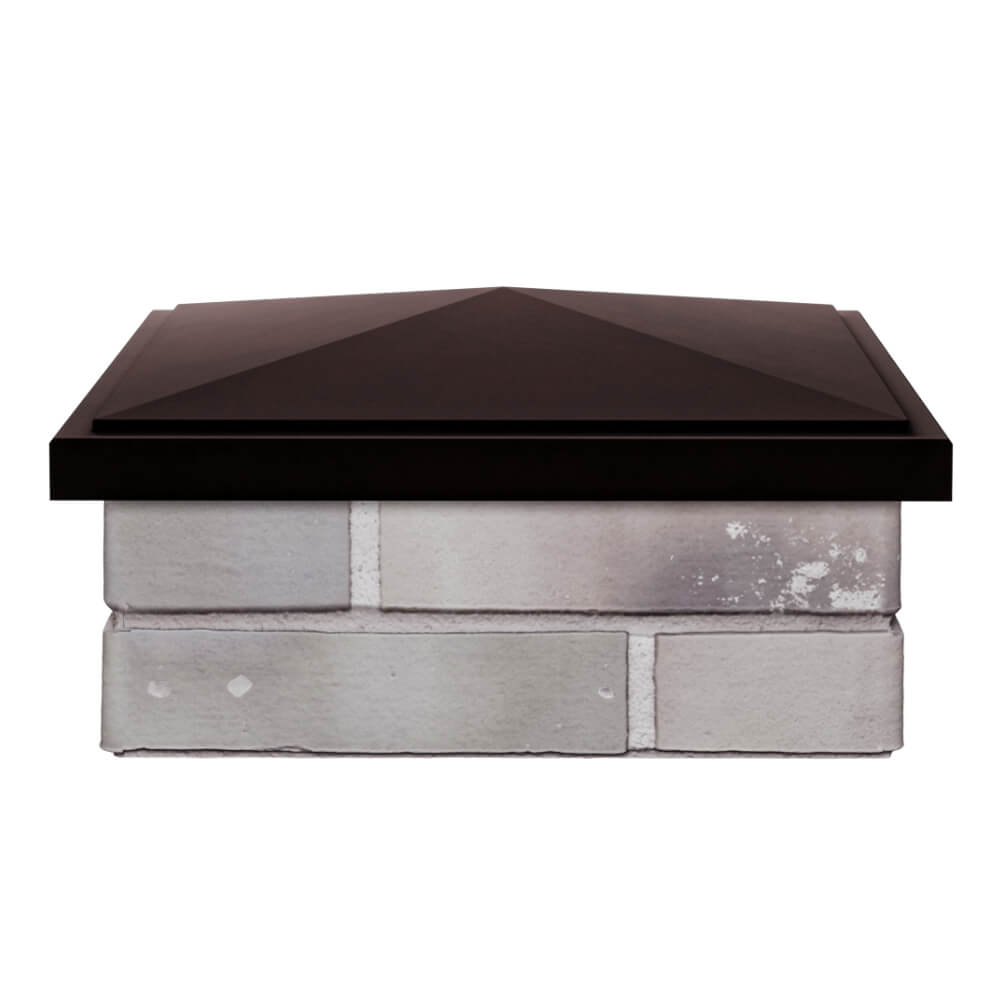 Колпак Zking БонаМоно Коричневый на столб 1.5х1.5 кирпича (385х385, 400х400мм) Белгород фото