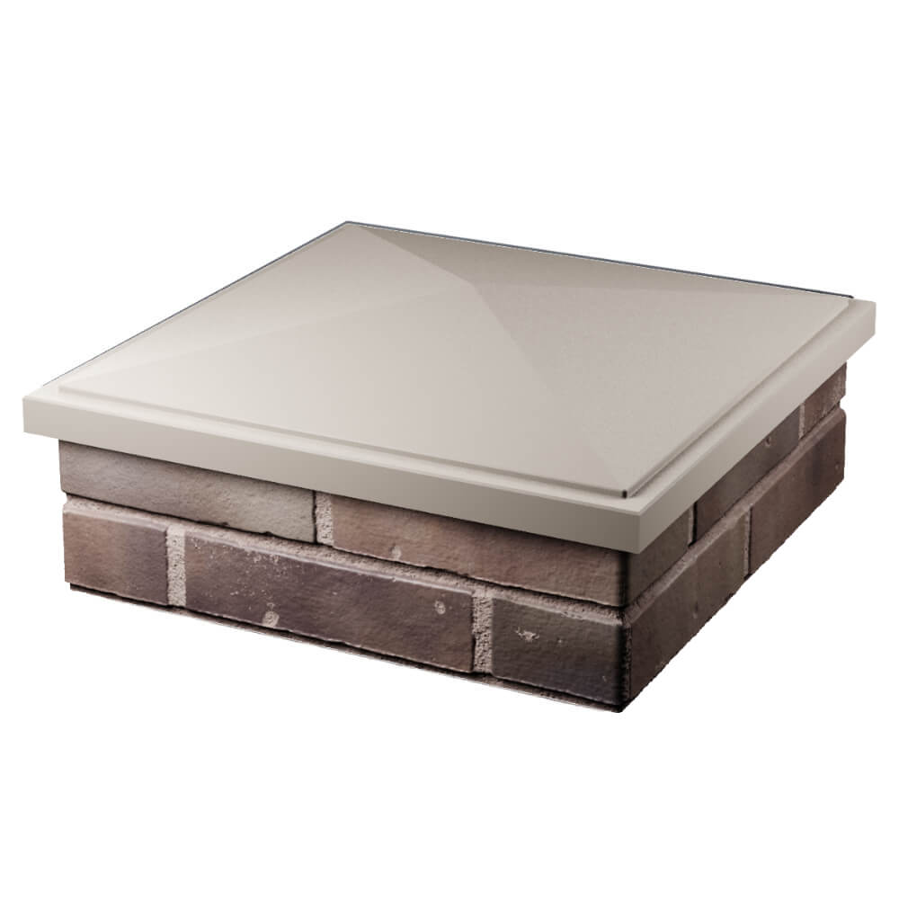 Колпак Zking БонаМоно Бежевый на столб 2х2 кирпича (515х515, 530х530мм) в Белгороде фото