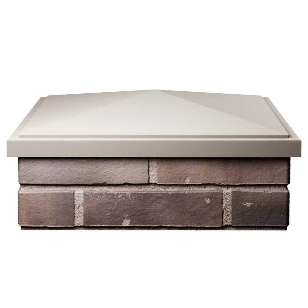 Колпак Zking БонаМоно Бежевый на столб 2х2 кирпича (515х515, 530х530мм) Белгород фото