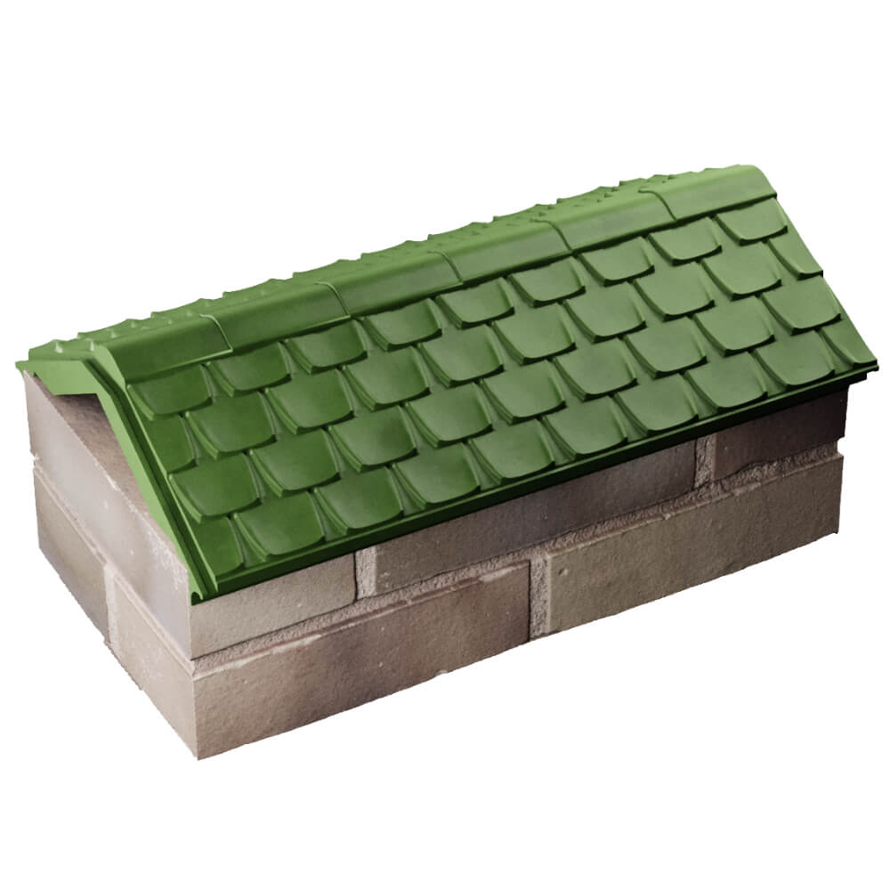 Парапет Zking Эльбрус Зеленый с посадкой на 1 кирпич (255мм) в Белгороде фото