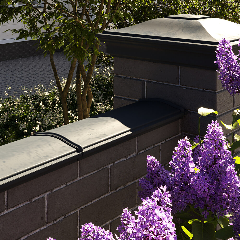 Парапет Zking Монблан Черный посадка на 0.5 кирпича (130мм) в Белгороде фото