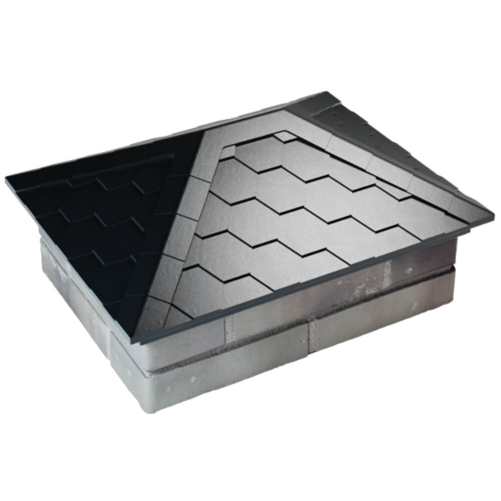 Колпак Zking Эверест Черный на столб 2х1.5 кирпича (520х390мм) Белгород фото