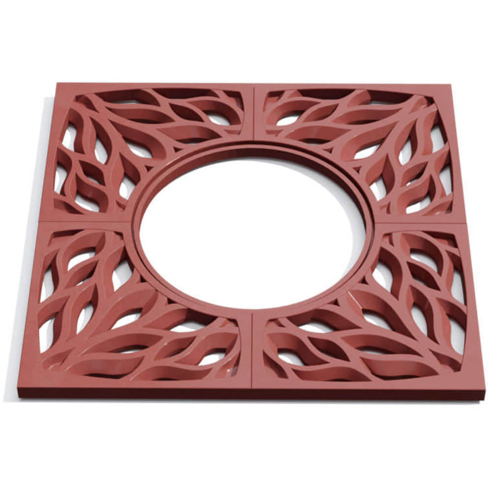 Приствольная решетка для дерева ZKING CRUST 1.2х1.2м Красная Белгород фото