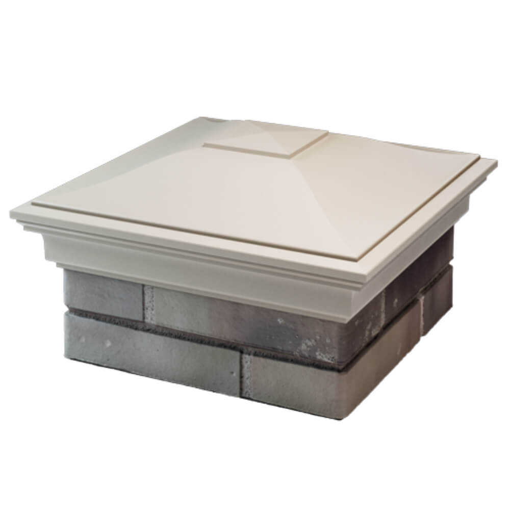 Колпак Zking Монблан Бежевый на столб 1.5х1.5 кирпича (385х385мм) в Белгороде фото