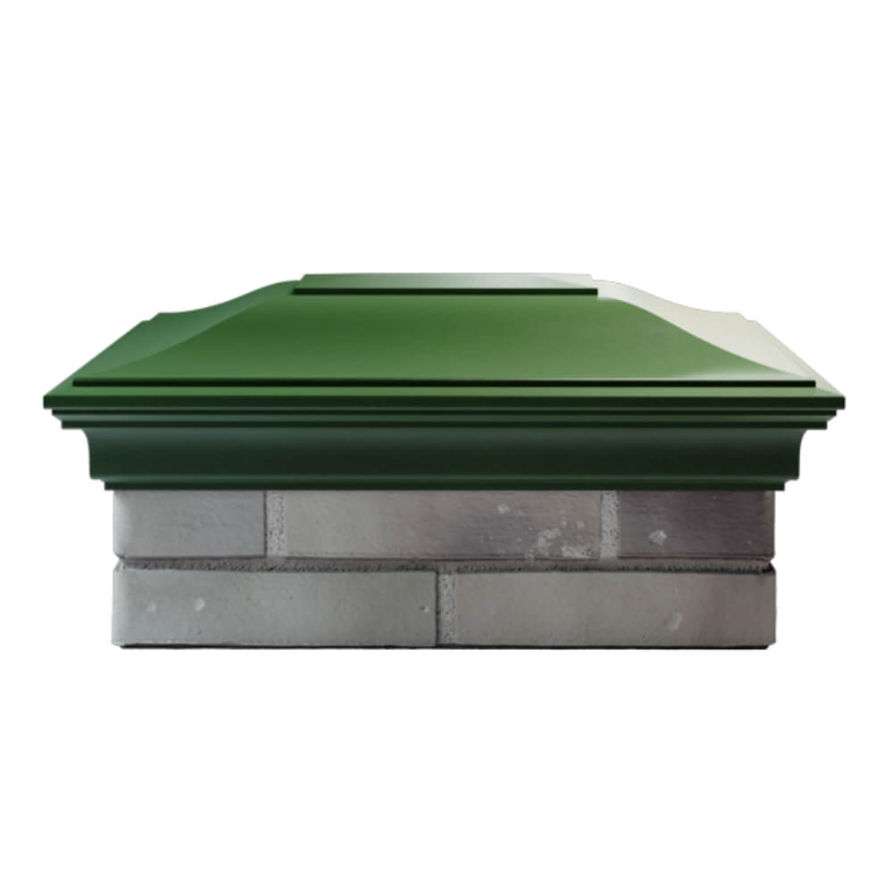 Колпак Zking Монблан Зеленый на столб 2х1.5 кирпича (515х385мм) в Белгороде фото