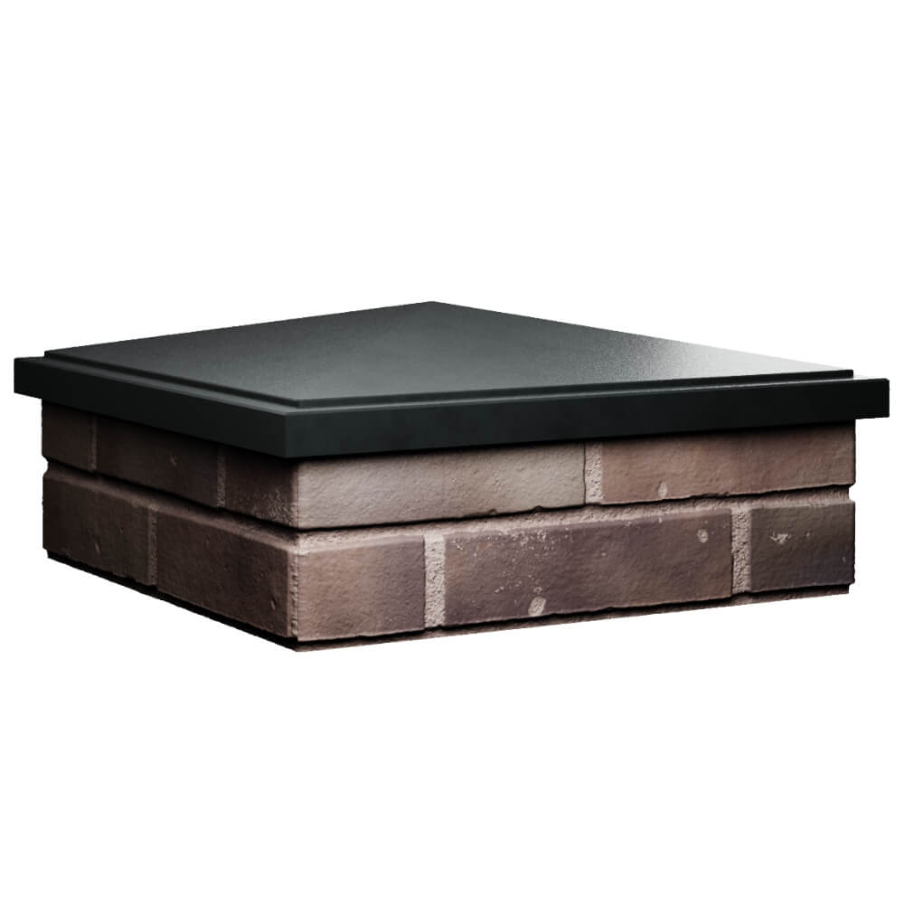 Колпак Zking БонаМоно Черный на столб 2х2 кирпича (515х515, 530х530мм) в Белгороде фото