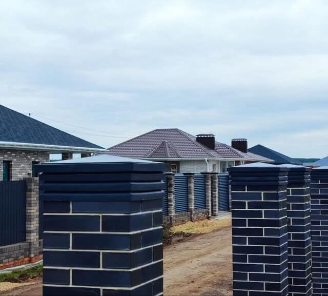 Колпак Zking Бона ХайТек Серый на столб 1.5х1.5 кирпича (385х385мм) в Белгороде фото