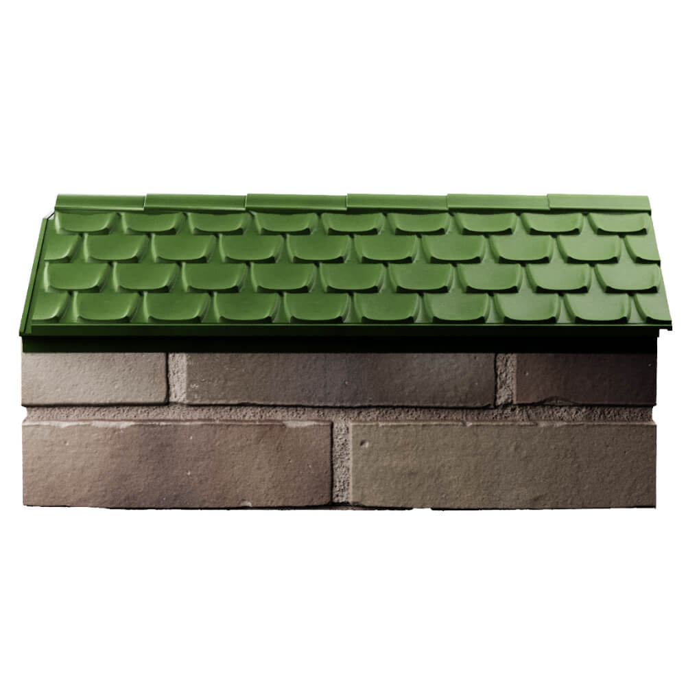 Парапет Zking Эльбрус Зеленый с посадкой на 1 кирпич (255мм) в Белгороде фото