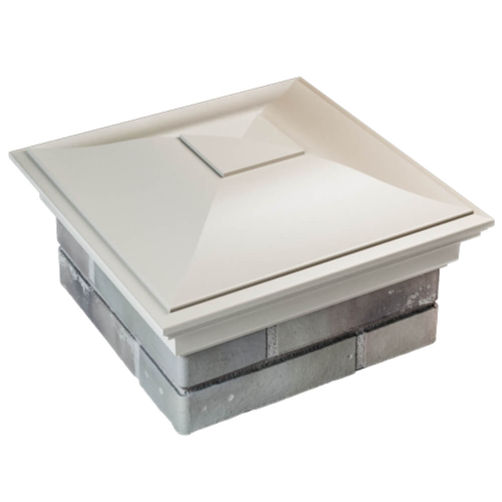 Колпак Zking Монблан Бежевый на столб 1.5х1.5 кирпича (385х385мм) в Белгороде фото