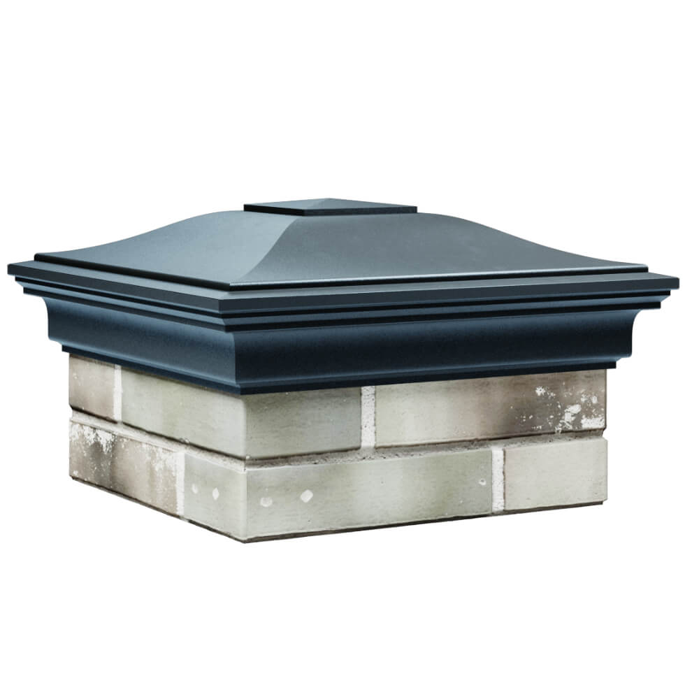 Колпак Zking Монблан Серый на столб 1.5х1.5 кирпича (385х385мм) в Белгороде фото