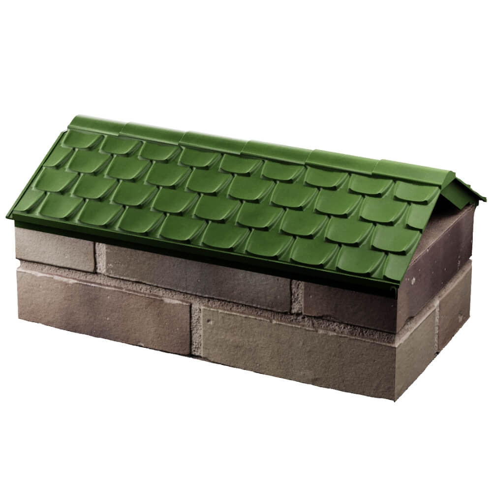 Парапет Zking Эльбрус Зеленый с посадкой на 1 кирпич (255мм) в Белгороде фото