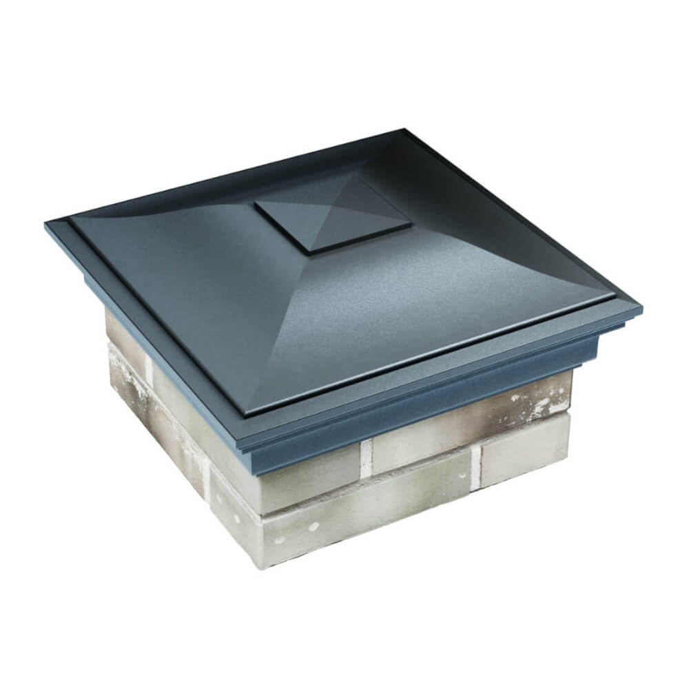 Колпак Zking Монблан Серый на столб 1.5х1.5 еврокирпича 0.7НФ (355х355мм) в Белгороде фото