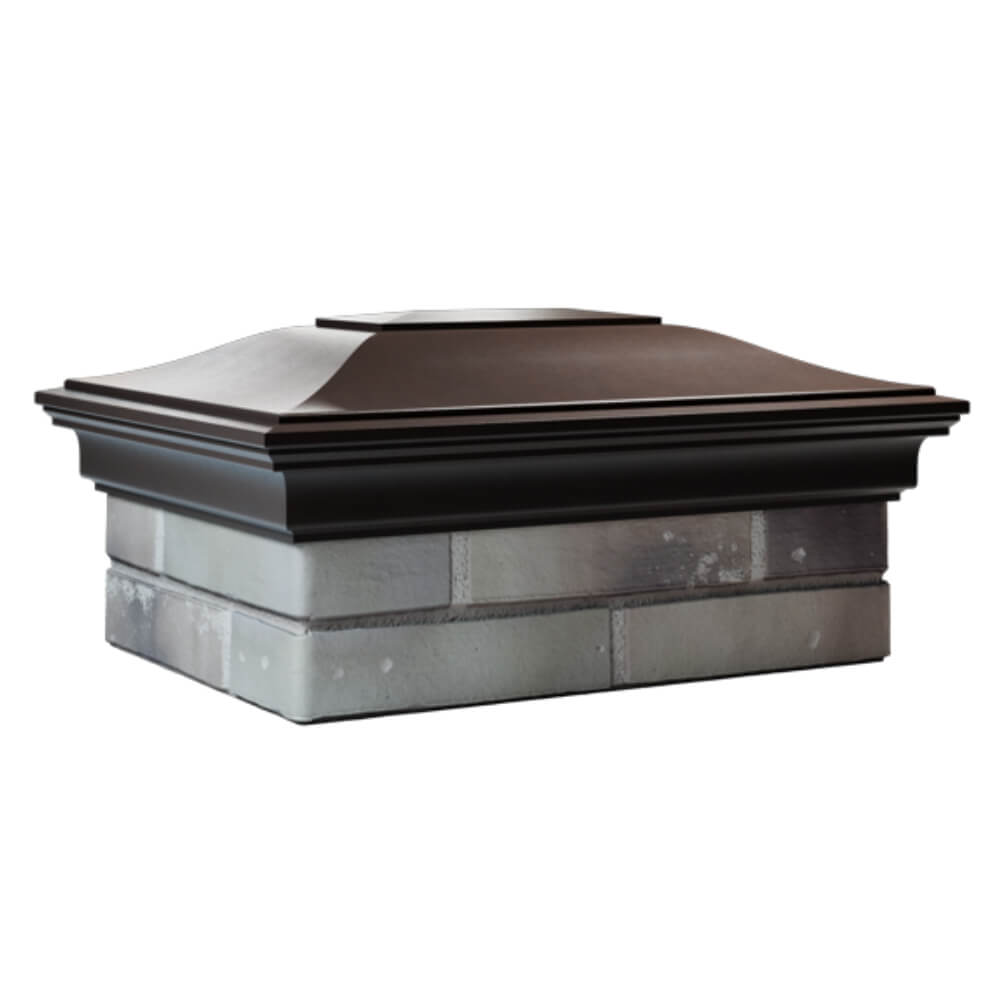 Колпак Zking Монблан Коричневый на столб 2х1.5 кирпича (515х385мм) в Белгороде фото