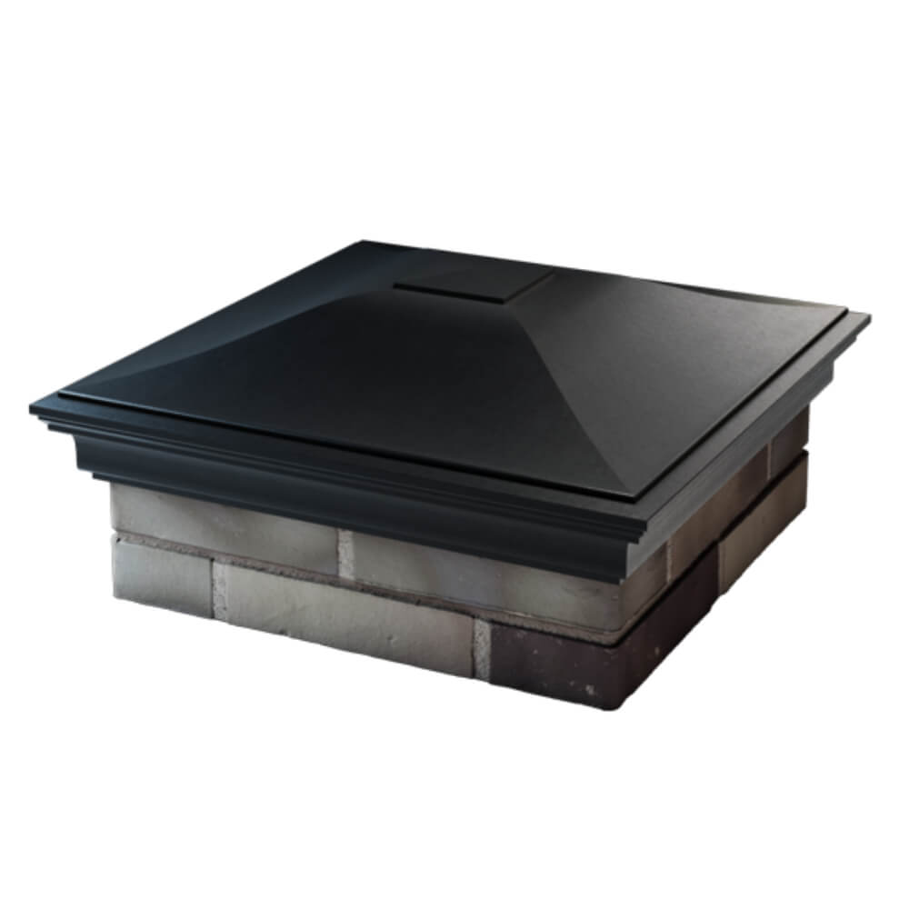 Колпак Zking Монблан Черный на столб 2х2 кирпича (515х515мм) в Белгороде фото