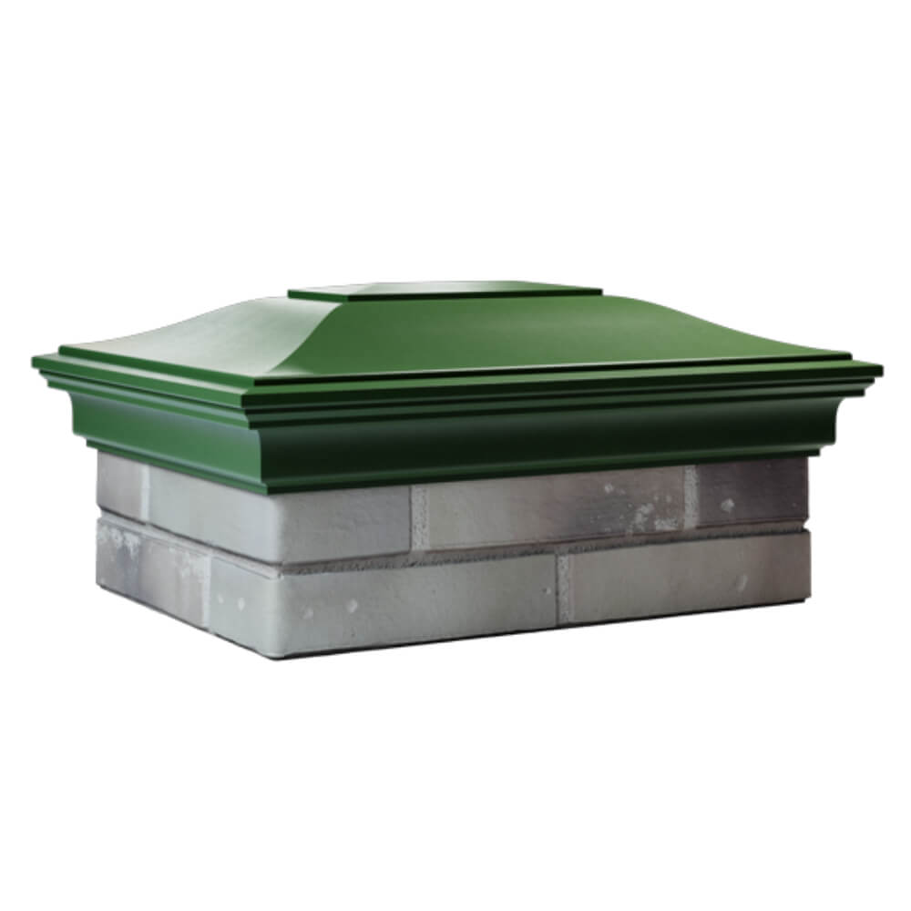 Колпак Zking Монблан Зеленый на столб 2х1.5 кирпича (515х385мм) в Белгороде фото