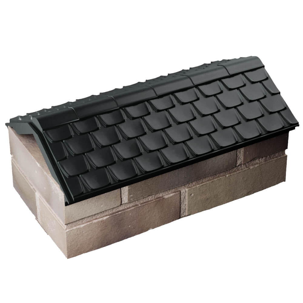 Парапет Zking Эльбрус Черный с посадкой на 1 кирпич (255мм) в Белгороде фото