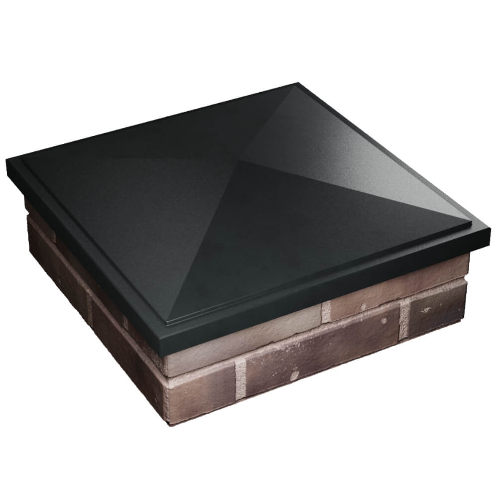 Колпак Zking БонаМоно Черный на столб 2х2 кирпича (515х515, 530х530мм) в Белгороде фото