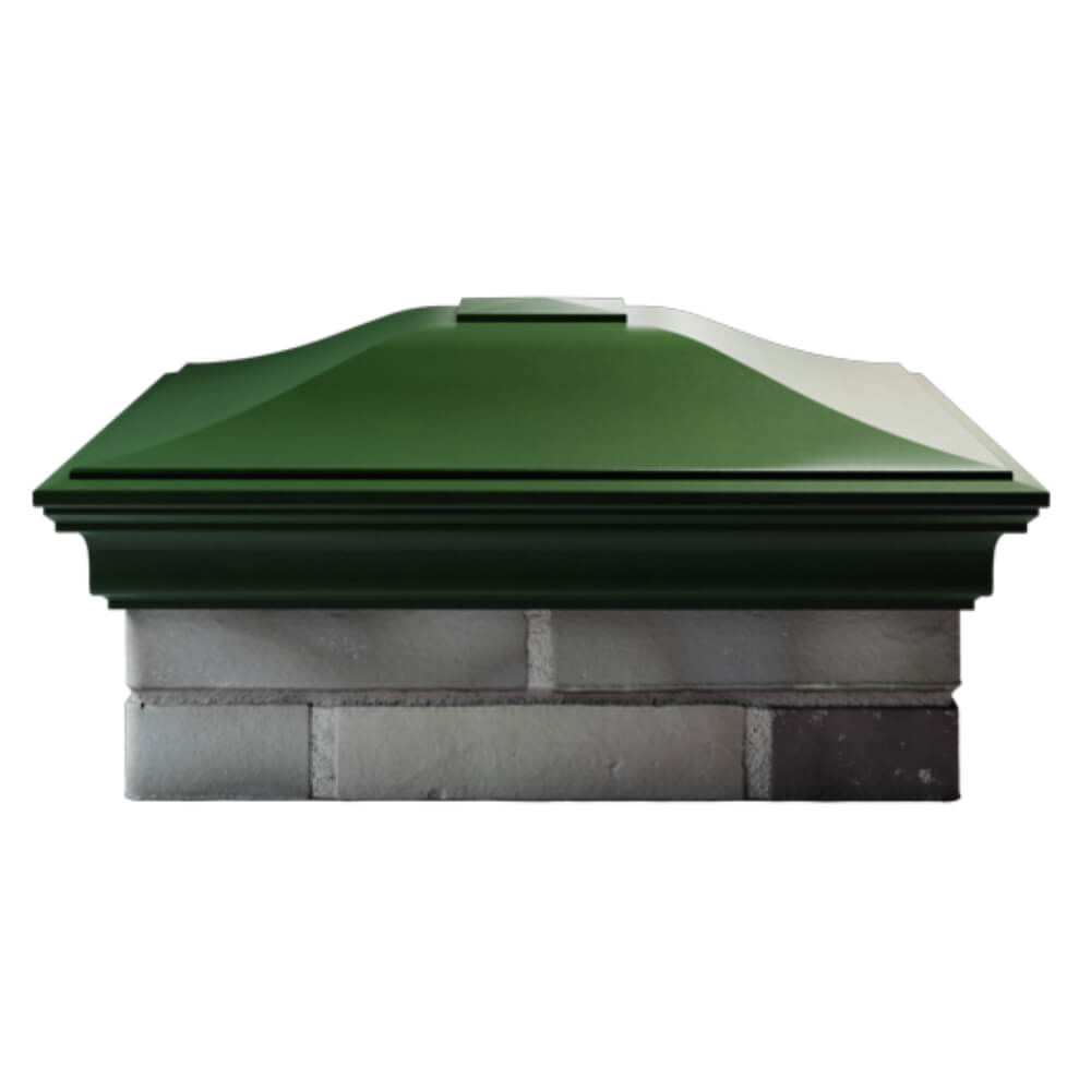 Колпак Zking Монблан Зеленый на столб 2х2 кирпича (515х515мм) в Белгороде фото