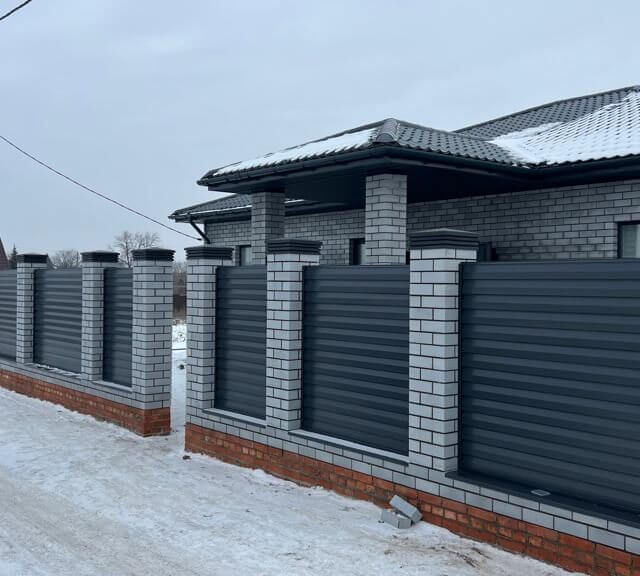 Колпак Zking Бона ХайТек Серый на столб 1.5х1.5 кирпича (385х385мм) в Белгороде фото