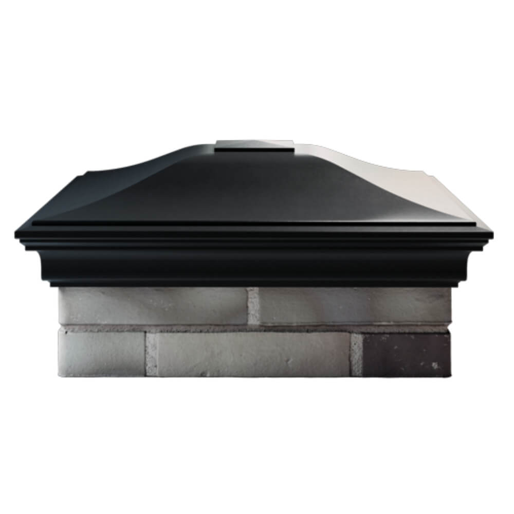 Колпак Zking Монблан Черный на столб 2х2 кирпича (515х515мм) в Белгороде фото