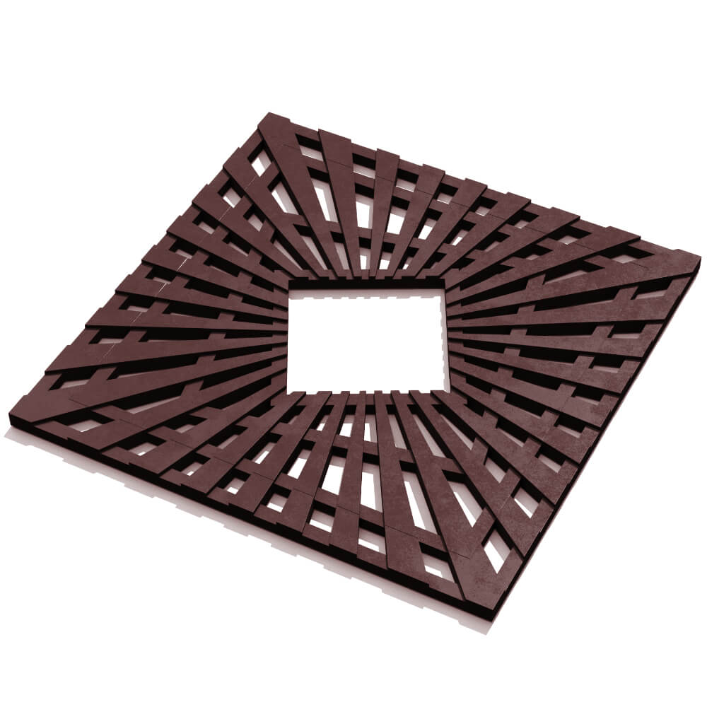 Приствольная решетка для дерева ZKING ATMOSPHERE 1.2х1.2м Коричневая в Белгороде фото