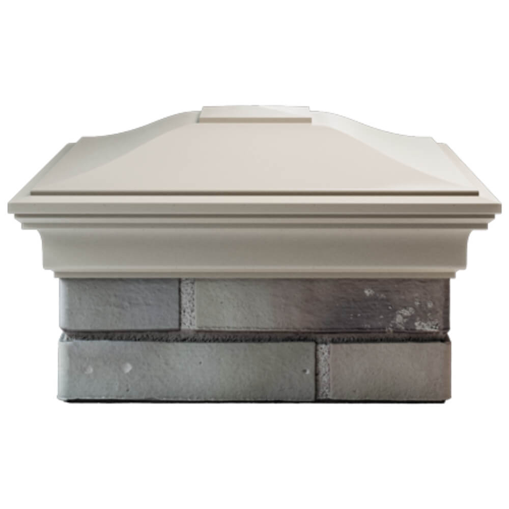 Колпак Zking Монблан Бежевый на столб 1.5х1.5 кирпича (385х385мм) Белгород фото