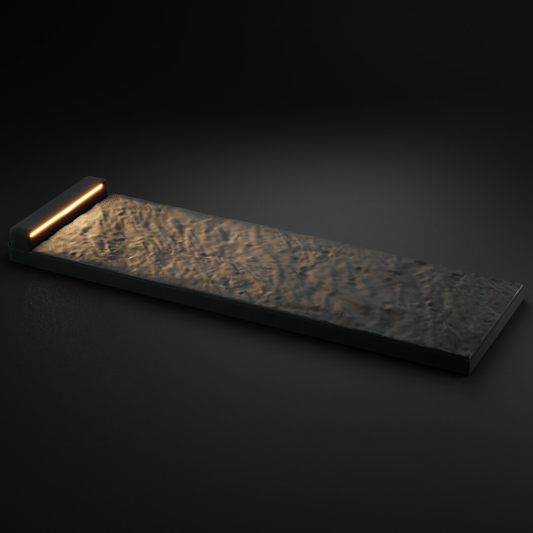 LED Светильник для шаговой плиты STONE Графитовый Серый 330х75х98мм в Белгороде фото