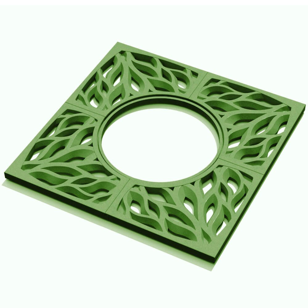 Приствольная решетка для дерева ZKING CRUST 1.2х1.2м Зеленая в Белгороде фото