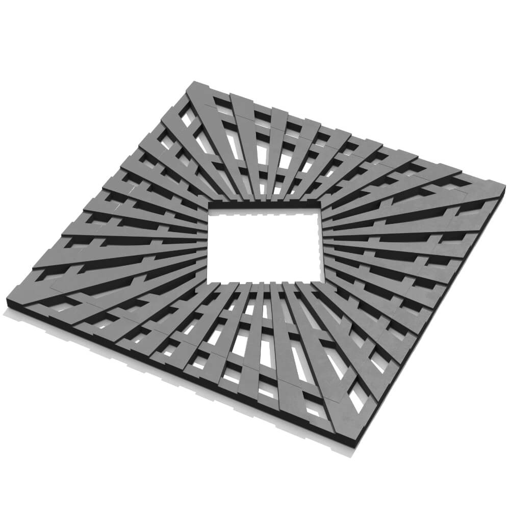 Приствольная решетка для дерева ZKING ATMOSPHERE 1.2х1.2м Серая в Белгороде фото