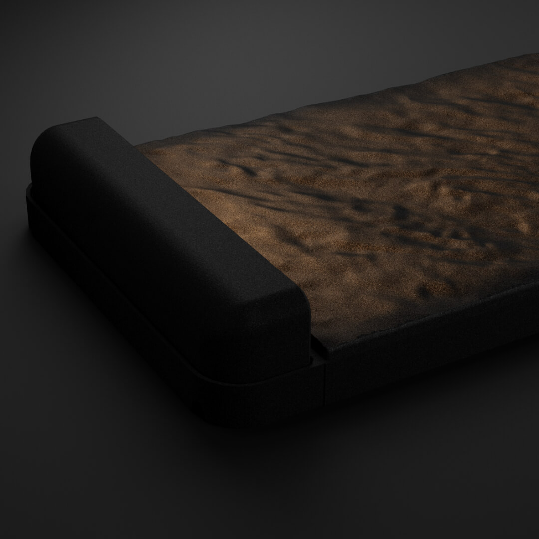 LED Светильник для шаговой плиты STONE Черный Сланец 330х75х98мм в Белгороде фото