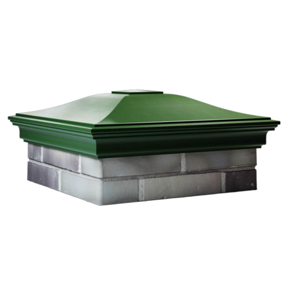 Колпак Zking Монблан Зеленый на столб 2х2 кирпича (515х515мм) в Белгороде фото