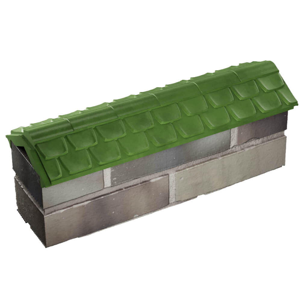 Парапет Zking Эльбрус Зеленый с посадкой на 0.5 кирпича (130мм) в Белгороде фото